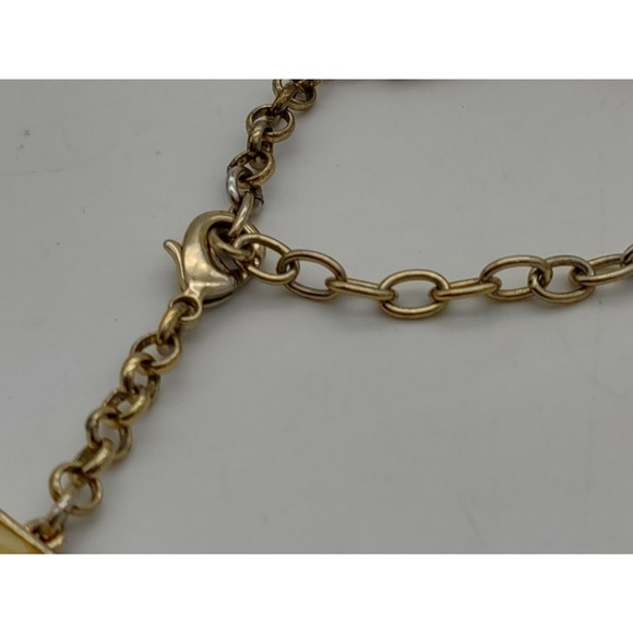 Ann Taylor Statement Necklace Goldtone 1409 - Picture 7 of 7